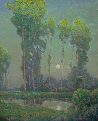 Lever de lune à Montigny - Charles Warren Eaton — artwork view