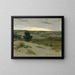 Les dunes grises de Belgique - Charles Warren Eaton — framed artwork on a wall