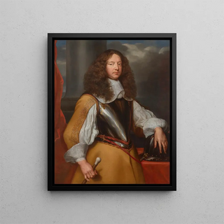 Portrait of a gentleman - Charles Wautier — framed artwork on a wall