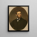 Abraham Lincoln - Charles Wesley Jarvis — framed artwork on a wall