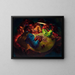 Les Joueurs de cartes - Charles White — framed artwork on a wall