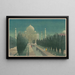 Taj Mahal, Agra - Charles William Bartlett — framed artwork on a wall