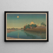 Taj Mahal at dusk - Charles William Bartlett — framed artwork on a wall