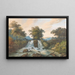 View of the Kema Waterhaalplaats River - Charles William Meredith van de Velde — framed artwork on a wall