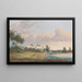 View of Anjer Java - Charles William Meredith van de Velde — framed artwork on a wall