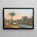 Cascade at Tjieroek Betong Java - Charles William Meredith van de Velde — framed artwork on a wall