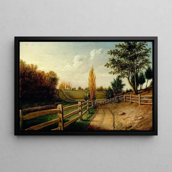 Farm Belfield - Charles Willson Peale — framed artwork on a wall