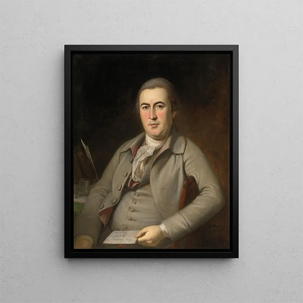 Benjamin Harrison Sr - Charles Willson Peale — framed artwork on a wall