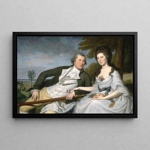 Benjamin and Eleanor Ridgely Laming - Charles Willson Peale — framed artwork on a wall