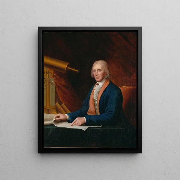 David Rittenhouse - Charles Willson Peale — framed artwork on a wall