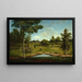 Landscape Painting of Sellers Hall from Mill Bank - Charles Willson Peale — framed artwork on a wall
