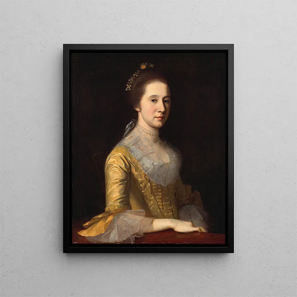 Margaret Strachan Mme Thomas Harwood - Charles Willson Peale — framed artwork on a wall