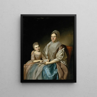 Charles Willson Peale - Mrs Samuel Mifflin and Her Granddaughter Rebecca Mifflin Francis.webp