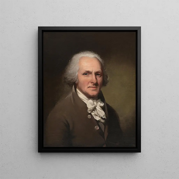 Self-portrait painting - Charles Willson Peale — framed artwork on a wall