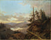 Norwegian Landscape Painting in the Morning Light - Charles XV of Sweden — artwork view