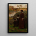 Waiting - Charles Yardley Turner — framed artwork on a wall