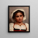 Young girl - Charles de Châtillon — framed artwork on a wall