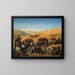 Halte des caravanes aux puits de Saba à Beer-Sheva dans le désert au sud d'Hébron - Charles de Coubertin — framed artwork on a wall