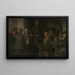Prayer for Food - Charles de Groux — framed artwork on a wall
