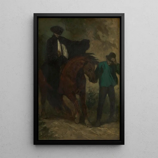 Viatique - Charles de Groux — framed artwork on a wall