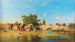 Elephants near a river - Charles de Tournemine — artwork view