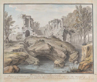 the Naumachy Project in the Gardens of the Château d'Enghien, Belgium - Charles de Wailly — artwork view