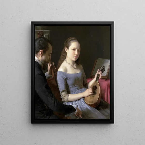 The Duo - Charles van Beveren — framed artwork on a wall