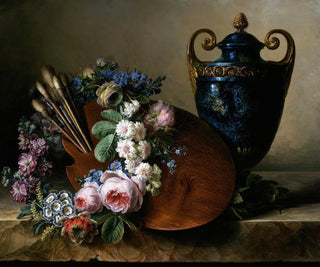 Still Life in homage to Van Spaendonck - Charlotte Eustace Sophie de Fuligny-Damas — artwork view