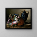 Still Life in homage to Van Spaendonck - Charlotte Eustace Sophie de Fuligny-Damas — framed artwork on a wall