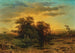 Evening landscape with a stork - Charlotte Piepenhagen-Mohr — artwork view