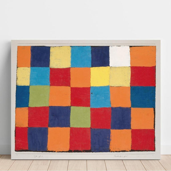 Reproduction of the painting Charte de couleurs Qu 1 - Paul Klee