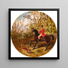 Hunting - John Frederick Herring Jr — framed artwork on a wall