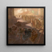 Chasing the merchants out of the temple - Gaetano Previati — framed artwork on a wall