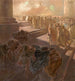 Chasing the merchants out of the temple - Gaetano Previati — artwork view
