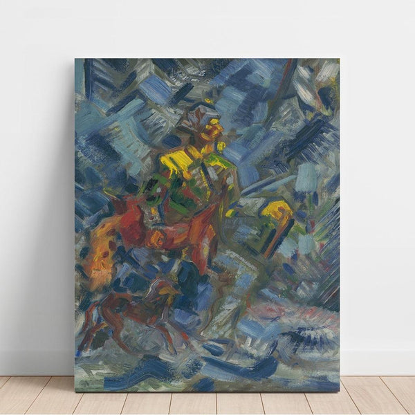 Reproduction of the painting Hunting in a Blue Forest - Arnold Peter Weisz-Kubínčan