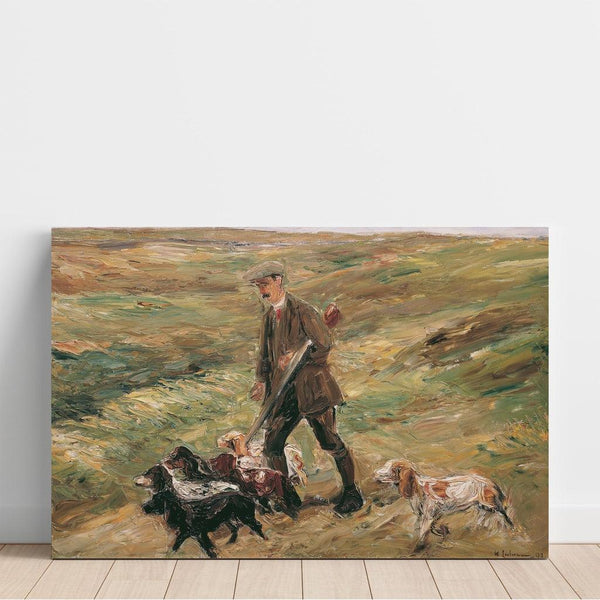 Reproduction of the painting Hunters in the Dunes - Max Liebermann