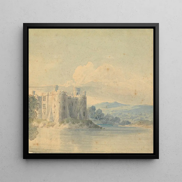 Château - John Varley — framed artwork on a wall