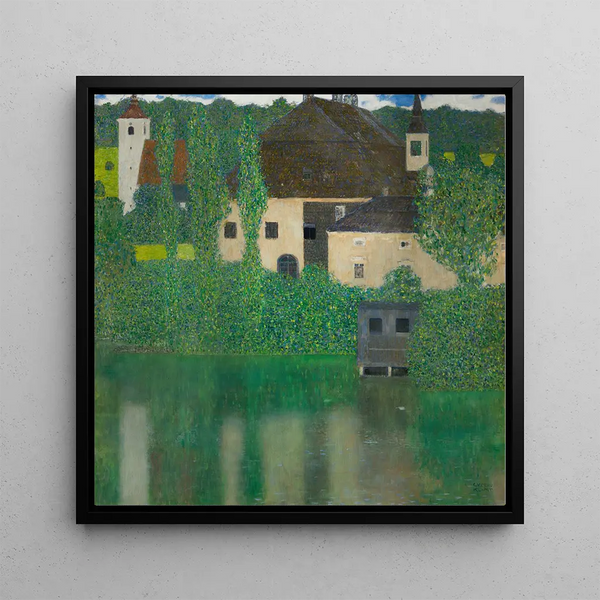 Château d'eau - Gustav Klimt — framed artwork on a wall