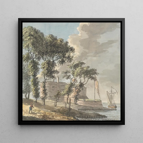 Château de Cowes, Isle of Wight - John Inigo Richards — framed artwork on a wall