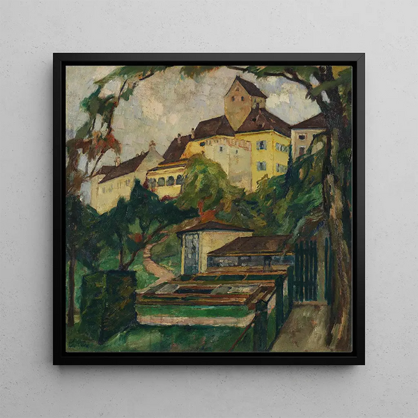 Château de Seefeld IV - Leo Putz — framed artwork on a wall