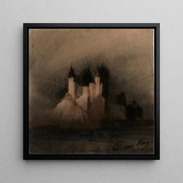 Château fort - Victor Hugo — framed artwork on a wall