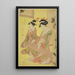 Parodying the Seven Sages A selection of young courtesans Shichi kenjin yatsushi bijin shinzo zoroe Miyagawa from the Matsubaya - Chōbunsai Eishi — framed artwork on a wall