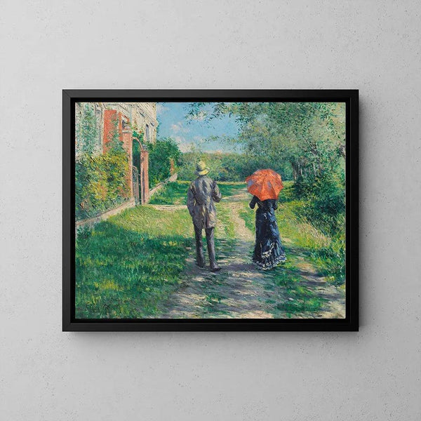 Reproduction of the painting Chemin Montant - Gustave Caillebotte