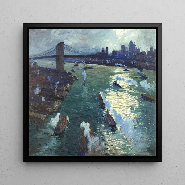 Chemin d'or - Jonas Lie — framed artwork on a wall
