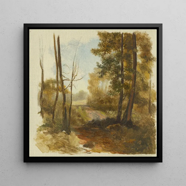 Forest Path - Jan Nowopack — framed artwork on a wall