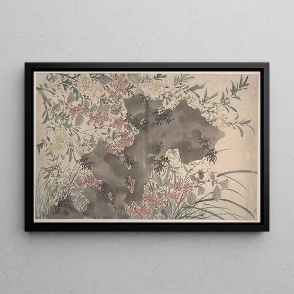 Flowers of the Garden Pl01 - Chen Chun — framed artwork on a wall