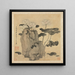 Lotus and Rocks Painting - Chen Hongshou — framed artwork on a wall