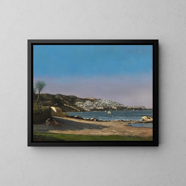 Bay of Algiers - Cherubino Pat — framed artwork on a wall