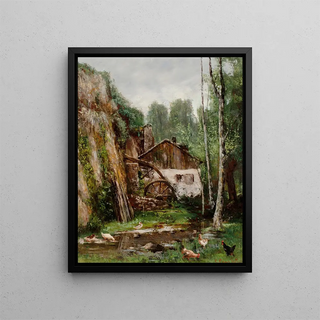 View of Mill - Cherubino Pat — framed artwork on a wall