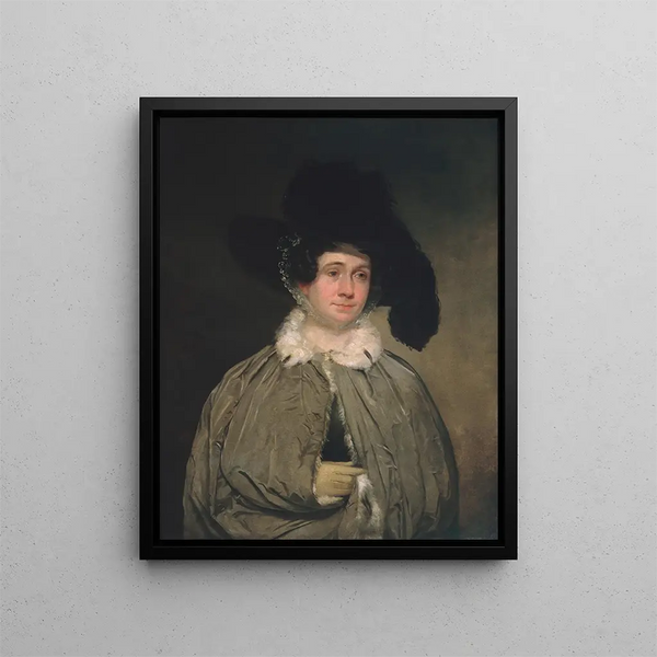 Mme Thomas Brewster Coolidge - Chester Harding — framed artwork on a wall